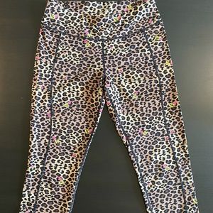 Betsey Johnson "Give Love Get Love" Crop Yoga Pants